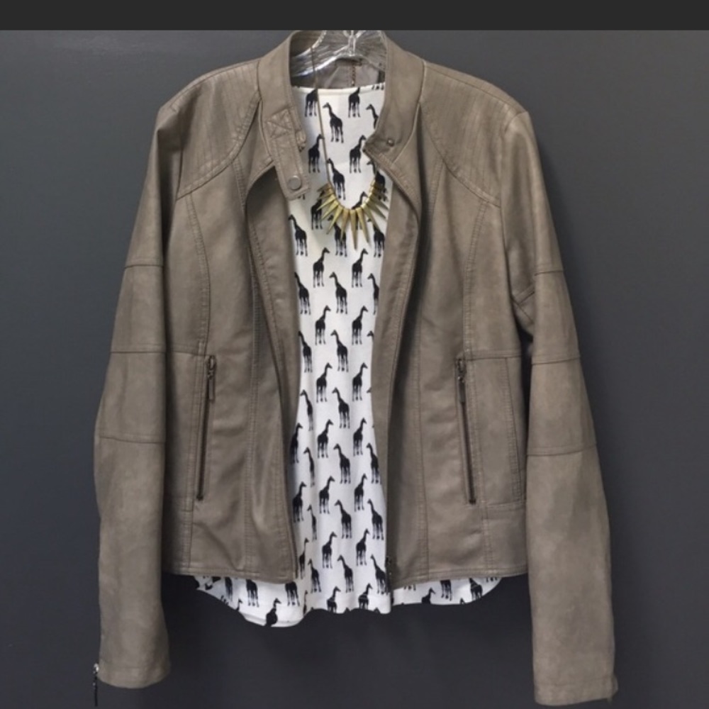 Max Jeans Leather Jacket